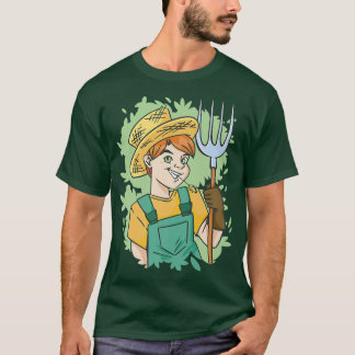 T-shirt Farmer Kid Boy Farm Guy