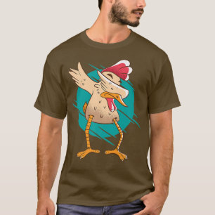 T-shirt Farmer Poulets Oeufs de poulet Danser Danser drôle