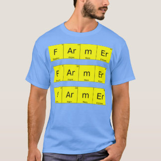 T-shirt Farmer Tableau Périodique Drôle Farmer Cadeau Parf