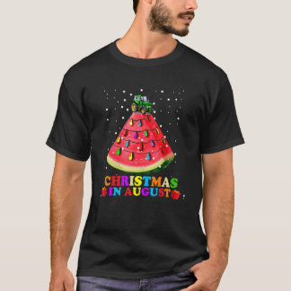 T-shirt Farmer Watermelon Christmas Tree Christmas In Augu