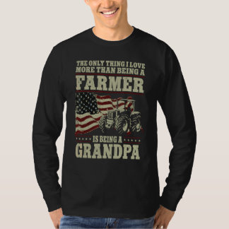 T-shirt Farming agriculteur grand-père tracteur vintage dr