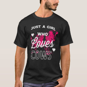 T-shirt Farming Juste Une Fille Qui Aime Les Vaches