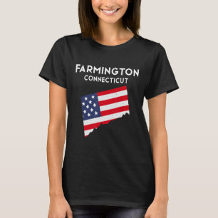 T-shirt Farmington Connecticut USA State America Travel Co