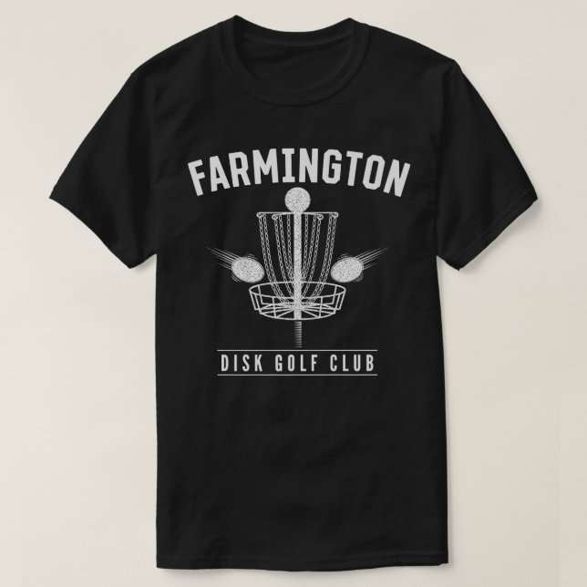T-shirt Farmington Disk Golf Club Golfer Nouveau Mexique D (Design devant)