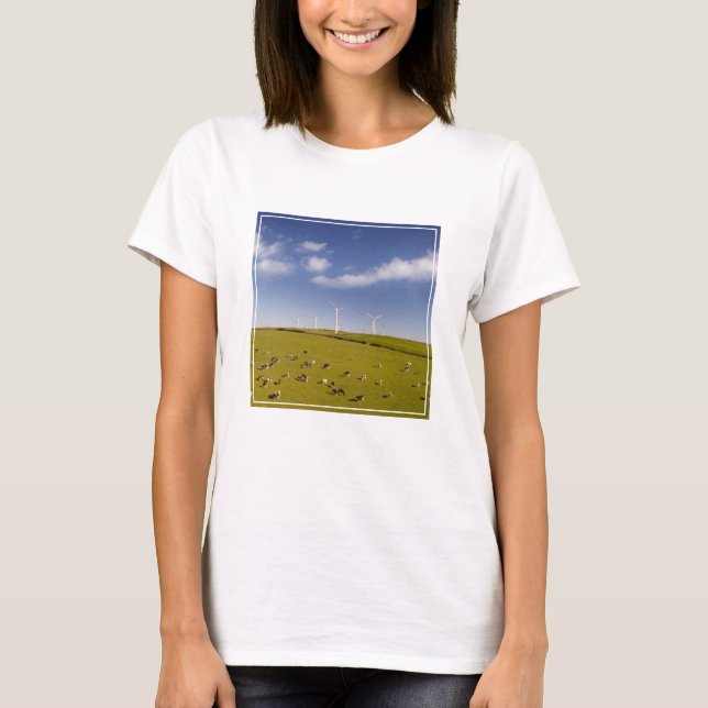 T-shirt Farms | Cows Near Windmill Farm (Devant)