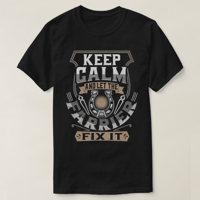 T-shirt Farrier Cadeaux Cheval Entretien Cheval Chaussure  (Design devant)