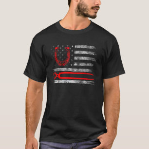 T-shirt Farrier Horseshoe Hoof Trimming Equine Shoe _2