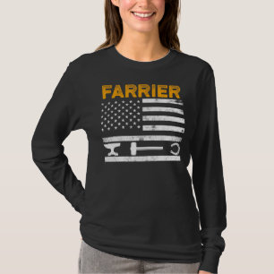 T-shirt Farrier Horseshoe Hoof Trimming Equine Shoeing _45