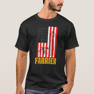 T-shirt Farrier Horseshoe Hoof Trimming Equine Shoing