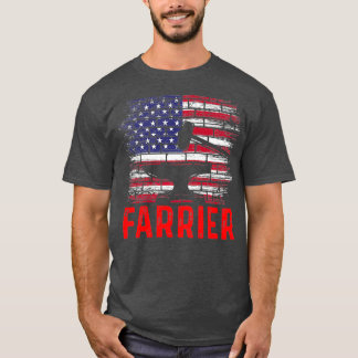 T-shirt Farrier Horseshoe Hoof Trimming Equine Shoing