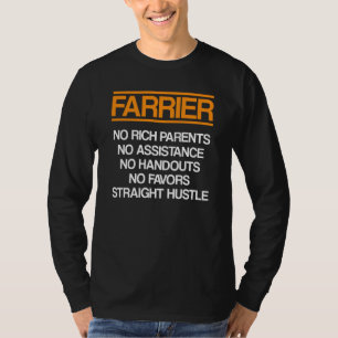 T-shirt Farrier Rich Horseshoe Hoof Trimming Equine Shoein
