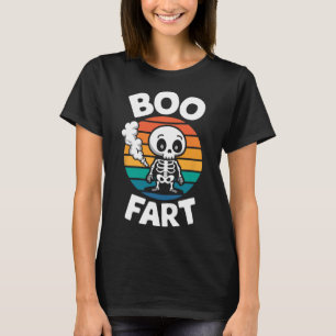 T-shirt Fart Drôle Farny Squelette Pour Halloween