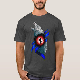 T-shirt Farthurk courir Wolf Death