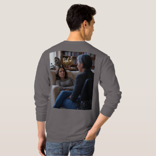 T-shirt Fascination pour les canards hommes gris long shir