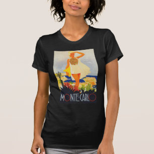T-shirt Fashion Girl Monte Carlo Beach Voyage