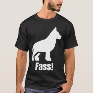 T-shirt Fass Attack Allemand Shepherd Dog Entraînement