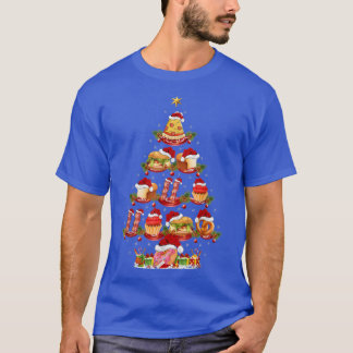 T-shirt Fast Food Lover Xmas Lighting Père Noël Fast Food 