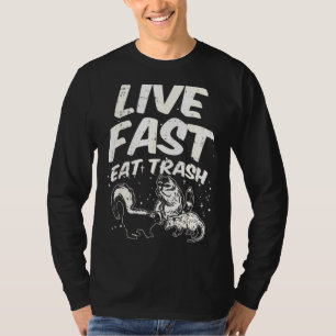 T-shirt Fast Live Mange Trash Skunk Opossum Street Cats