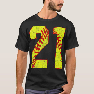 T-shirt Fastpitch Softball Numéro 21 21 Softball Jersey U