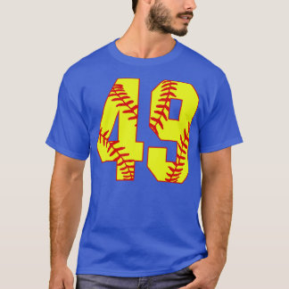 T-shirt Fastpitch Softball Numéro 49 49 Softball Jersey U