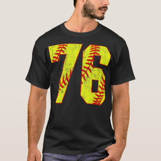 T-shirt Fastpitch Softball Numéro 76 76 Softball Jersey U