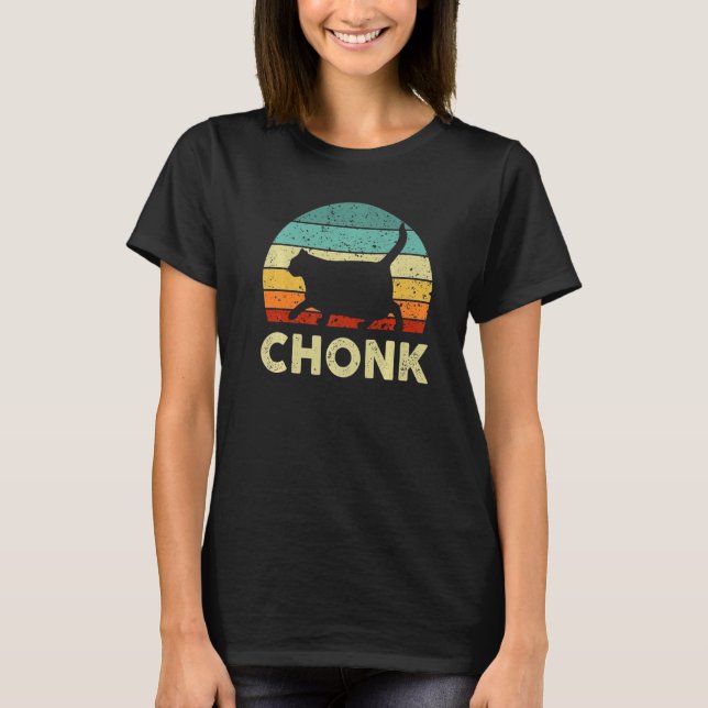 T-shirt Fat Chat Chonk Mème Parodie Random (Devant)