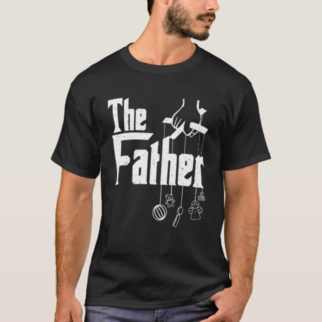 T-shirt Father First Time Father's Day New Dad Daddy Daugh (Devant)