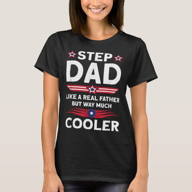 T-shirt Father´s Day Stepdad Bonus Daddy (Devant)