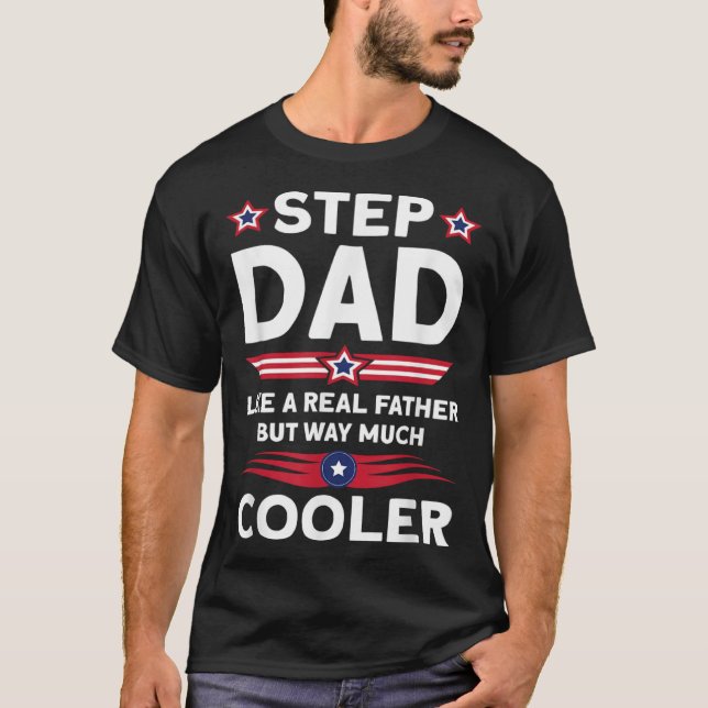 T-shirt Father´s Day Stepdad Bonus Daddy (Devant)