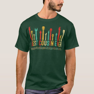 T-shirt Fathers Day Best Cousin Ever Guitar Lover Guitaris