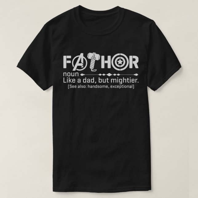 T-shirt Fathor Shirt - Funny Dad Shirt - Comme un papa mai (Design devant)