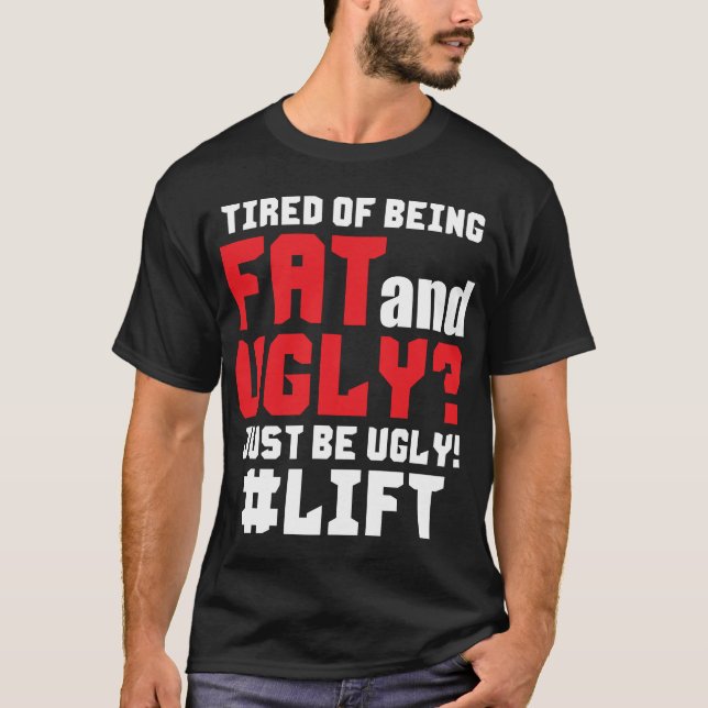 T-shirt Fatigué D'Être Gros Et Laide ? Soyez Vilain ! Asce (Devant)
