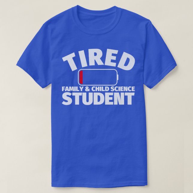 T-shirt Fatigué Family & Child Science étudiant Premium (Design devant)