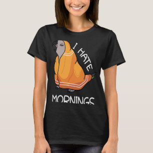 T-shirt Fatigué Parrot Hates Matins I Red Bellied Parrot