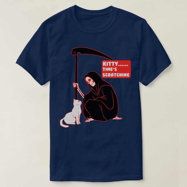 T-shirt Faucheuse Et Chat (Design devant)