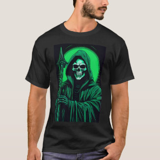 T-shirt faucheuse - Gothique Grim faucheuse Skull 