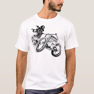 T-shirt Faucheuse Grim Montant Un Vieux Tracteur