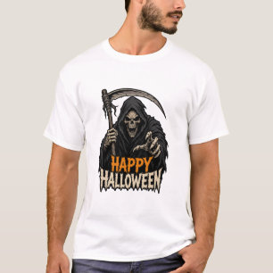 T-shirt Faucheuse Joyeux Halloween Épouvantable Horreur Gr