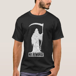 T-shirt Faucheuse Sans Remords - Grunge Goth Rétro Détress