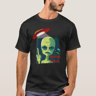 T-shirt Fauci Alien OVNI Espace Extérieur Amusant Ant Con