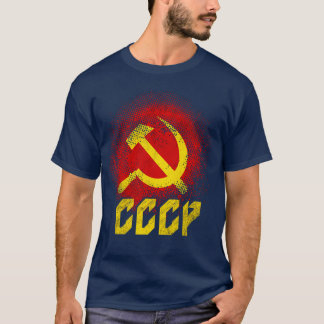 T-shirt Faucille marteau Union soviétique CCCP communisme