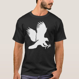 T-shirt Faucon blanc Swooping vers le bas pour une mise à