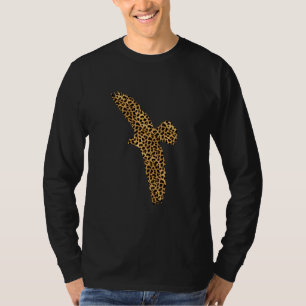 T-shirt Faucon Empreinte de léopard Hawk Amoureux des anim