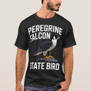 T-shirt Faucon pèlerin oiseau de l'État en vol