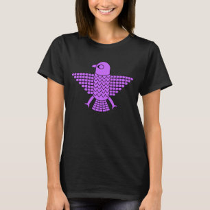 T-shirt Faucon pourpre stylisé