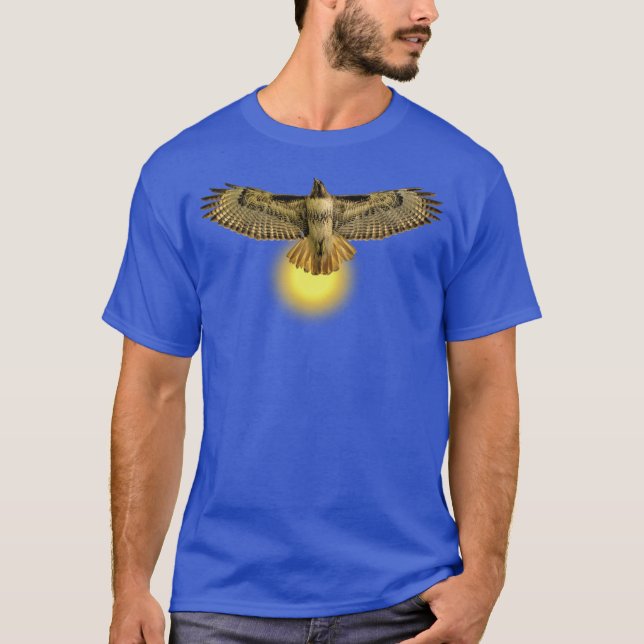 T-shirt Faucon volant dans le soleil (Devant)