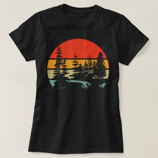 T-shirt Faune Arbres à l'extérieur Nature Randonnée forest (Design devant)