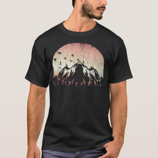 T-shirt Faune Arbres en plein air Nature Sunset Forest Mou