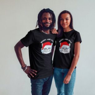 T-shirt Faune Chat Père Noël