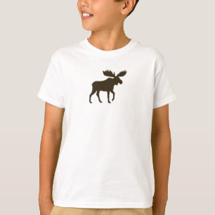 T-shirt Faune de marche de région sauvage de la silhouett